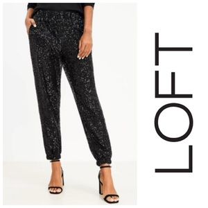 LOFT Sequin Joggers